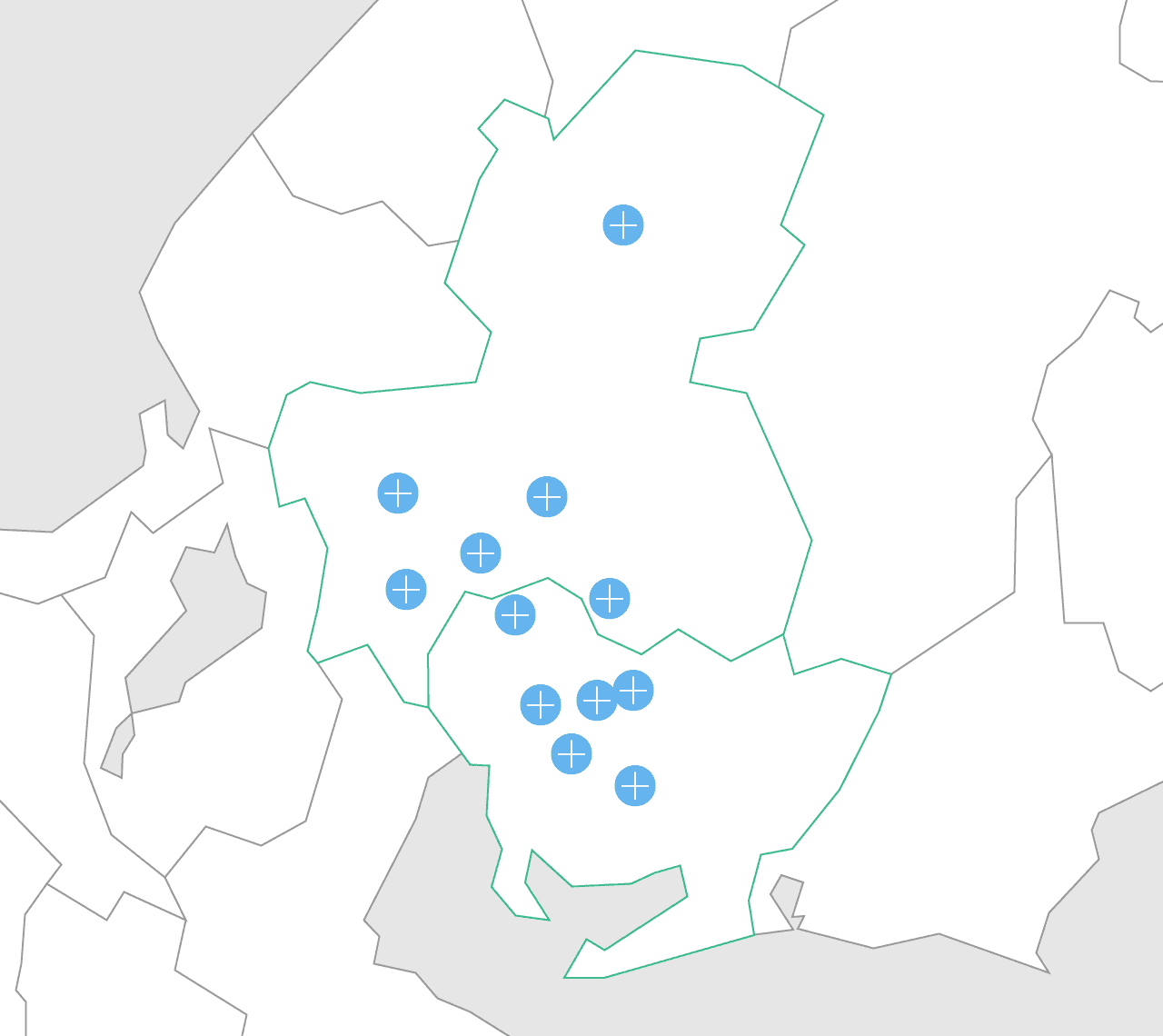 北海道の地図